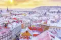 Von Schnee leicht gezuckert empfängt uns das winterliche Prag auf unserer YOUNG LINE TRAVEL Reise