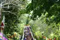 Der Aufstieg über die Stufen, die von traditionellen Laternen und Naga-Statuen flankiert werden, ist ein charakteristischer Teil des Besuchs desTempels Wat Phra That Doi Suthep auf dieser Reise.