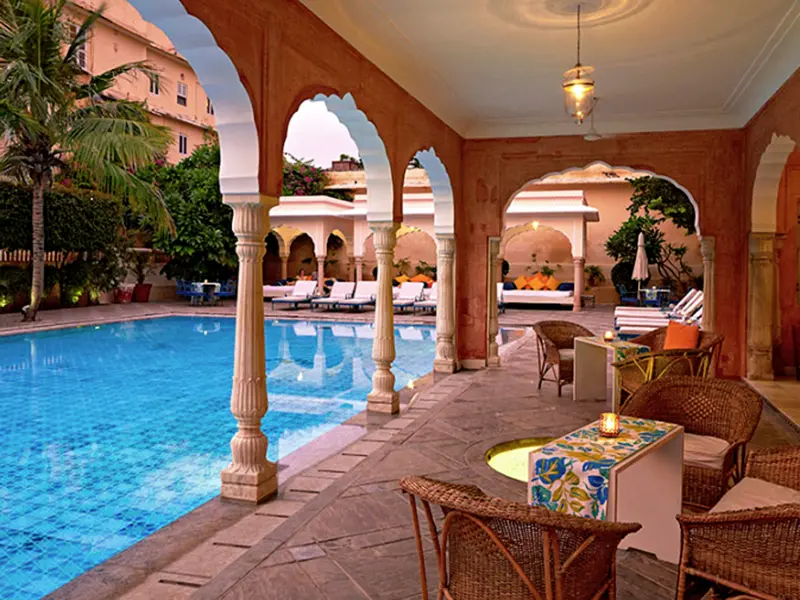 Auf Ihrer individuellen Rundreise durch Nordindien haben Sie bei den Hotels die Wahl zwischen Standard, Premium und Luxus ¿ in der Kategorie Premium erwartet Sie in Jaipur das Samode Haveli.