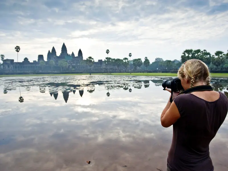 Auf Ihrer individuellen Rundreise durch Vietnam und Kambodscha verbringen Sie drei Tage in Siem Reap und haben Zeit für ausführliche Erkundungen der Tempelanlagen von Angkor mit Angkor Wat.
