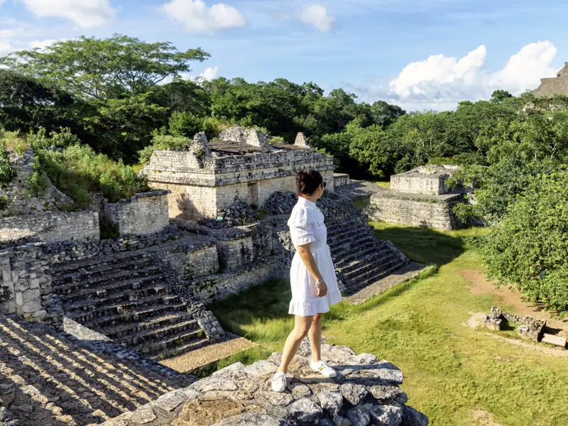 Auf unserer Rundreise durch Mexiko erforschen wir vom Dschungel überwucherte Mayastädte - ein unvergessliches Abenteuer!