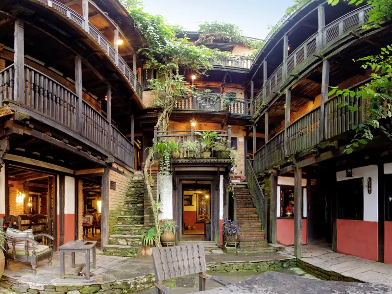 Auf unserer Minigruppenreise durch Nepal wohnen wir in kleinen charmanten und auch traditionellen Hotels wie dem Old Inn in Bandipur.