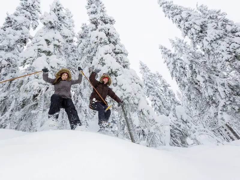 Zum umfassenden Programm unserer Silvesterreise nach Karelien gehört auch eine Schneeschuhtour