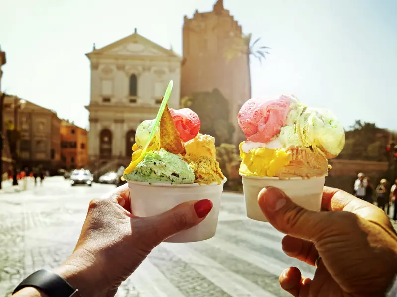 Was wäre eine Reise nach Rom ohne italienisches Gelato? Auch Ihnen bleibt Zeit für eine leckere Erfrischung!