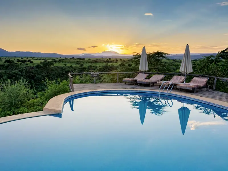 Auf Ihrer individuellen Reise durch Tansania haben Sie die Wahl zwischen Standard-, Premium- und Luxus-Lodges. In der Kategorie Premium erwartet Sie am Lake Manyara die Escarpment Luxury Lodge.