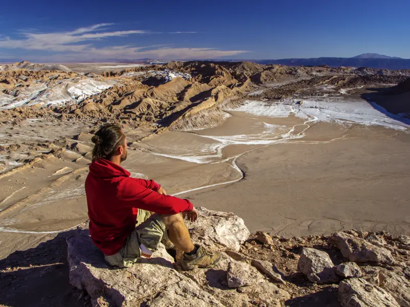 Fast schon ehrfürchtig staunt man über die endlose Weite der Atacamawüste, ein Besuch der bizzaren Felsformationen des Mondtals ist fester Bestandteil des Programms auf Ihrer individuellen Rundreise durch Peru, Bolivien und Chile.