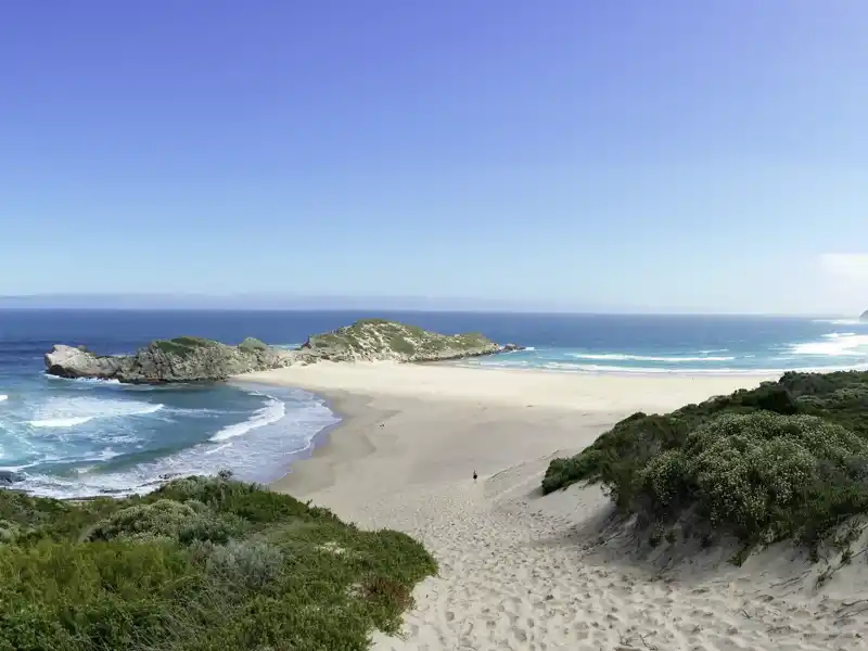 Auf dieser Entdeckerreise durch Südafrika ist alles dabei von Wildlife bis Sandstrand.