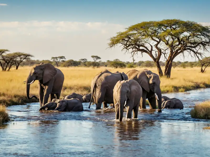 Während unserer YOUNG LINE TRAVEL Rundreise durch Südafrika besuchen wir den Addo-Elephant-Nationalpark, Heimat von tausenden von Dickhäutern.