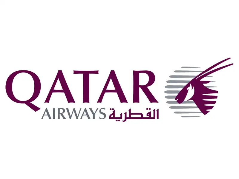 Logo von Qatar Airways.