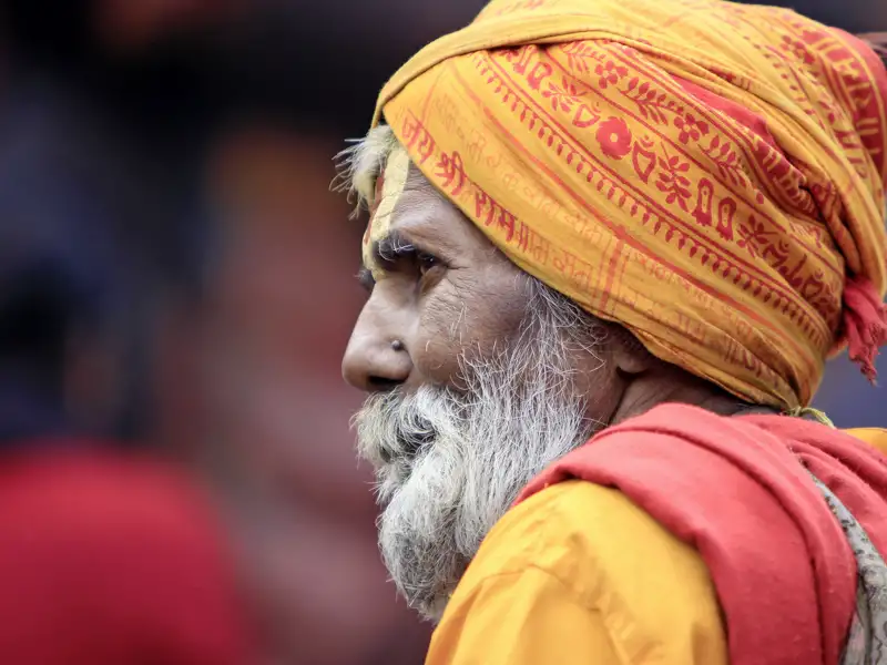 Auf Ihrer Rundreise in der Mini-Gruppe durch Nepal begegen Sie sicher auch Sadhus, den heiligen Männern.