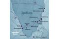 Die Route Ihrer individuellen Rundreise durch Südindien startet in Chennai und führt über Mahabalipuram, Pondicherry, Tanjore, Madurai, Munnar und Kumarakom nach Kochi.