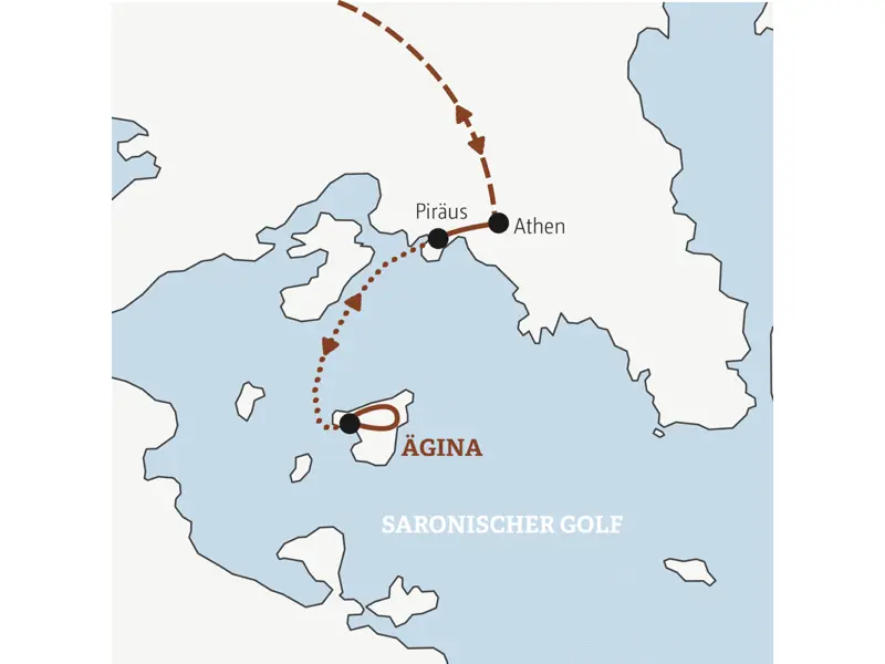 Auf unserer YOUNG LINE TRAVEL Silvesterreise nach Athen entdecken wir auch die Insel Ägina im Saronischen Golf