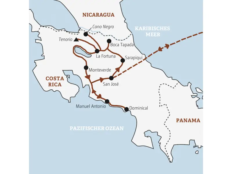 Erleben Sie Costa Rica auf dieser Rundreise mit Marco Polo Scout in all seinen Facetten: Regen- und Nebelwälder, Vulkane und Traumstrände.